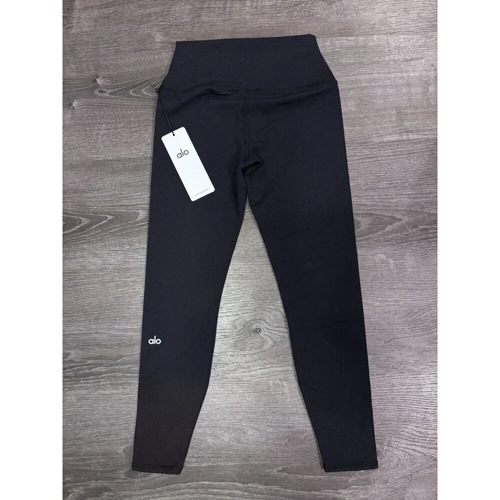 Black Alo Yoga 7/8 High-Waist Airbrush Leggings NWT - Size Small - SHIPS FAST!